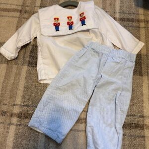 Sweet embroidered nutcracker set! Perfect for holidays/Christmas!